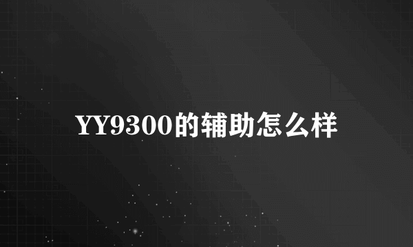 YY9300的辅助怎么样