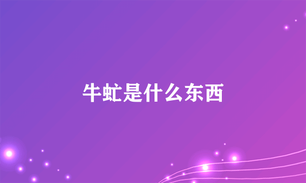 牛虻是什么东西