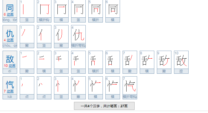 同仇敌忾的意思是什么？