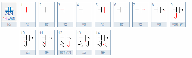 翡 组词能有几个，