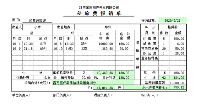 报销差旅费的会计分录怎么写？