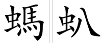 蚂的多音字组词