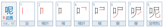 呢(ne）怎么组词