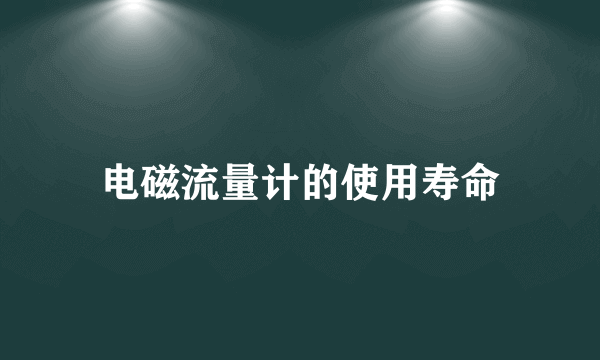 电磁流量计的使用寿命