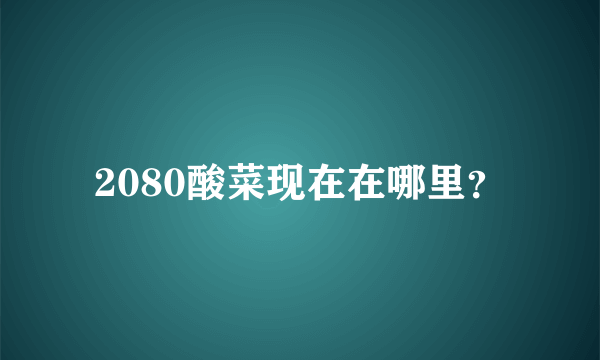 2080酸菜现在在哪里？