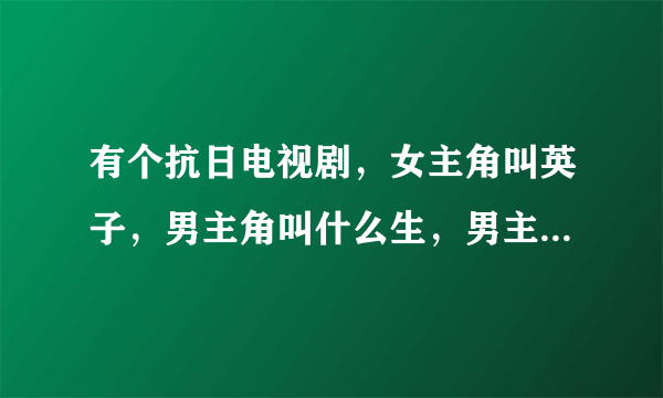 有个抗日电视剧，女主角叫英子，男主角叫什么生，男主角之前是个小战士，两人相爱，后来经历分分合合，这