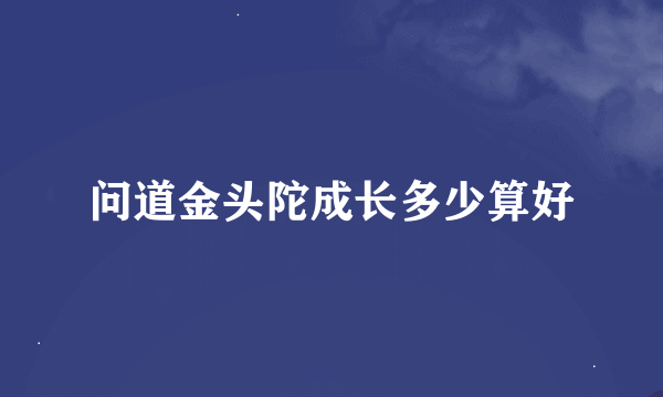 问道金头陀成长多少算好