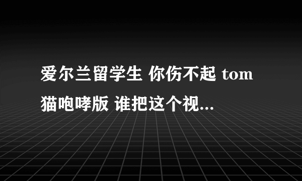 爱尔兰留学生 你伤不起 tom猫咆哮版 谁把这个视频发到我邮箱784796537@QQ.COM 不要网站