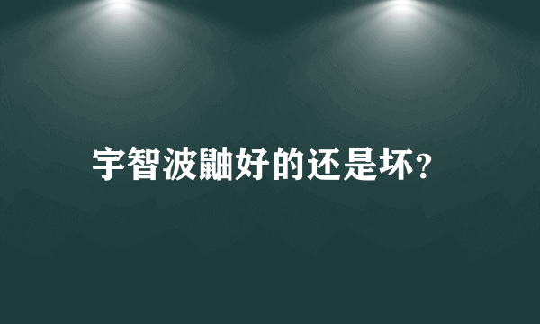 宇智波鼬好的还是坏？