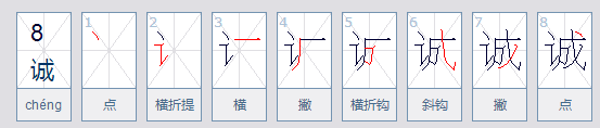 诚实的诚的拼音是