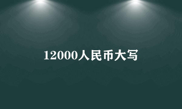 12000人民币大写