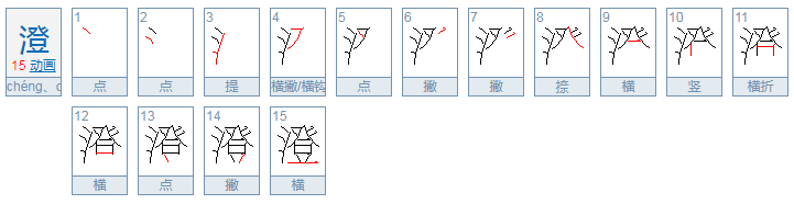 “澄”有哪些多音字？