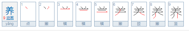 养组词有哪些