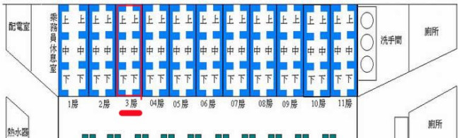 k8372 的15车厢，13号和14号中铺是在一个隔间吗？