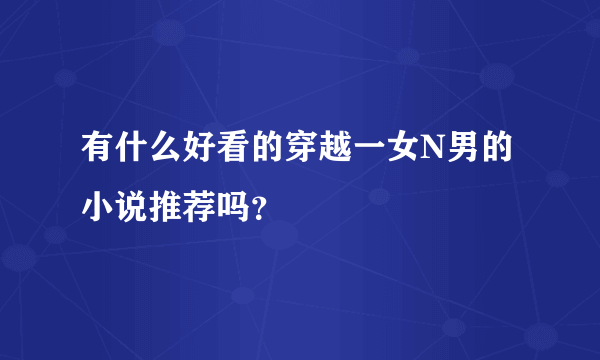 有什么好看的穿越一女N男的小说推荐吗？