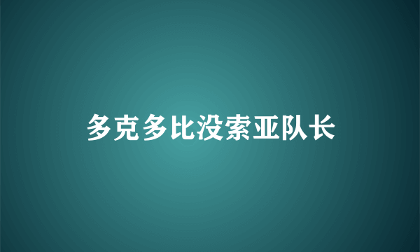 多克多比没索亚队长