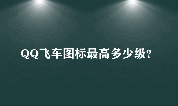 QQ飞车图标最高多少级？