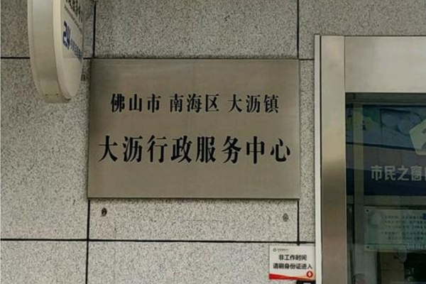 佛山市南海区大沥行政服务中心在哪条街道?