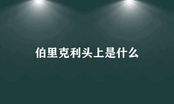 伯里克利头上是什么