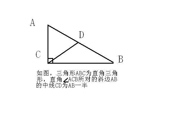 为什么直角三角形斜边上的中线等于斜边的一半？