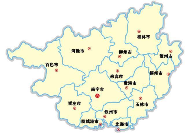 广西有几个地级市？