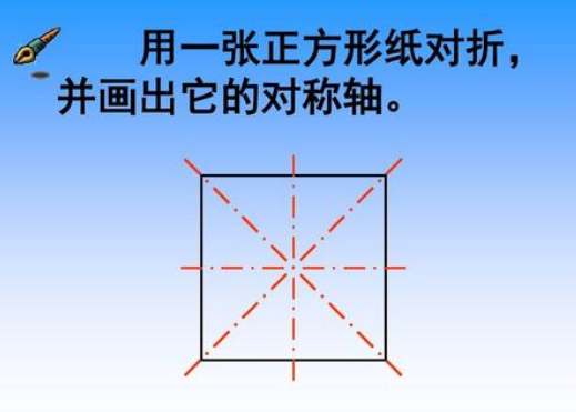 正方形有几条对称轴？