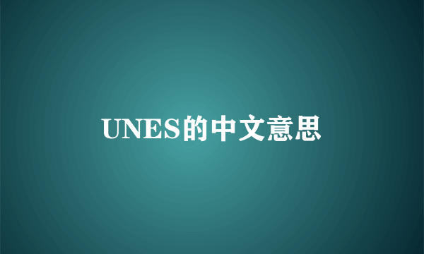 UNES的中文意思