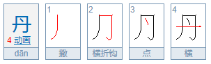 “丹”的偏旁部首是什么？