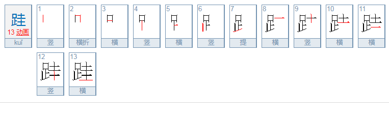 跬读音gui还是kui？