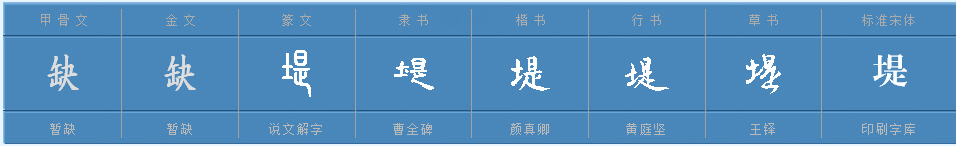 “堤”的多音字组词