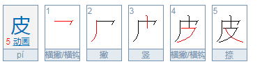 皮的部首是什么？