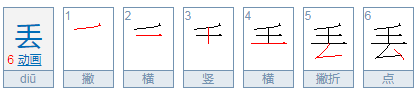 笔画撇折怎么写