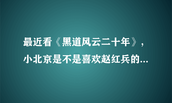 最近看《黑道风云二十年》，小北京是不是喜欢赵红兵的三姐？后来他俩走到一起了吗？