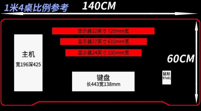 网吧电脑桌买多大尺寸的合适？