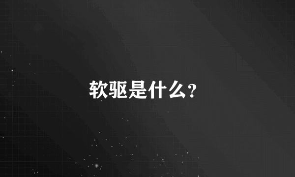 软驱是什么？