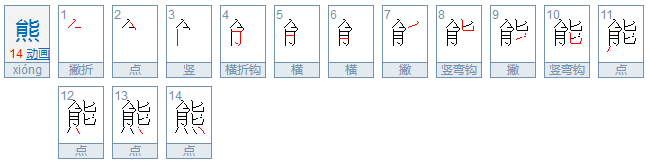 熊的部首是什么