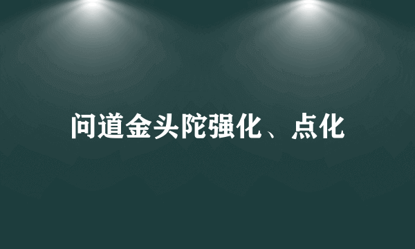 问道金头陀强化、点化