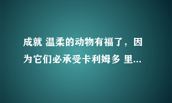 成就 温柔的动物有福了，因为它们必承受卡利姆多 里面愤怒的小松鼠在那里？详细点位置