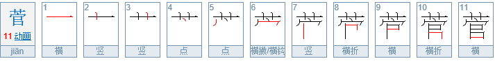 草字头加官念什么