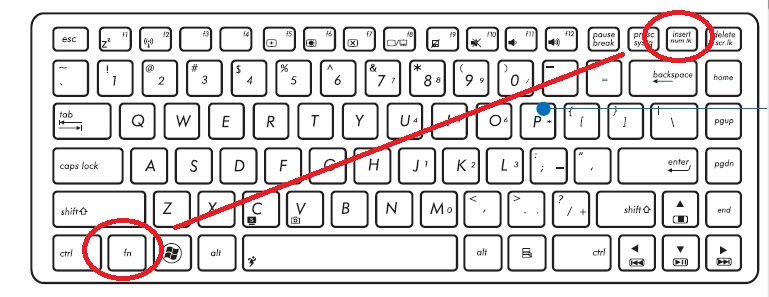 笔记本键盘字母变数字怎么按回来