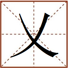 汉字一个叉“×”是什么字？在线等