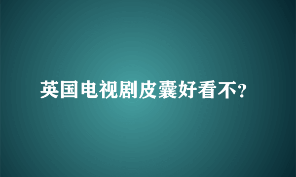 英国电视剧皮囊好看不？