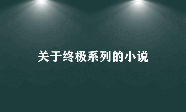 关于终极系列的小说