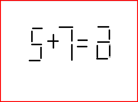 5十7=9移动一根正确答案是什么？