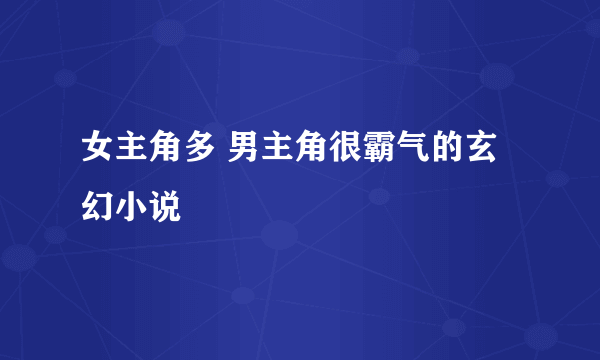 女主角多 男主角很霸气的玄幻小说