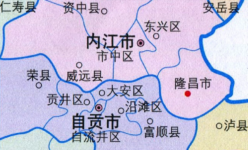 四川隆昌县属于哪个市？