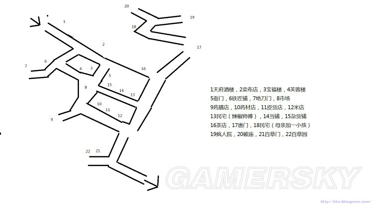 《侠客风云传》成都地图一览 成都怎么走