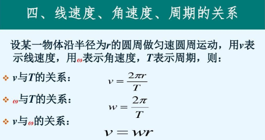 角速度与转速有关的公式是什么？