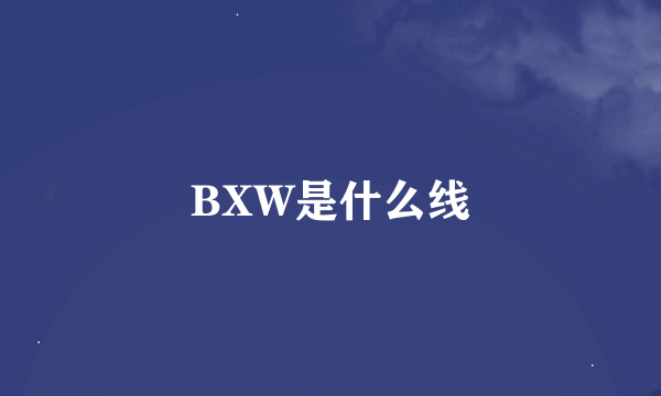 BXW是什么线