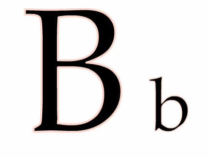 大写的字母b怎么写？